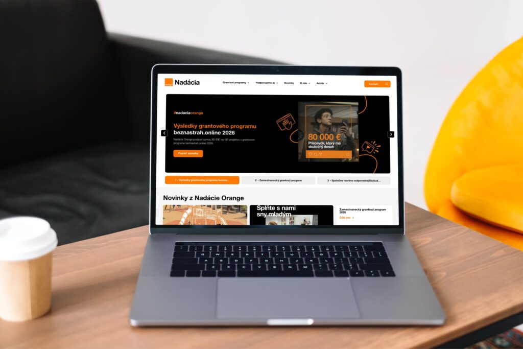 Web Nadácia Orange